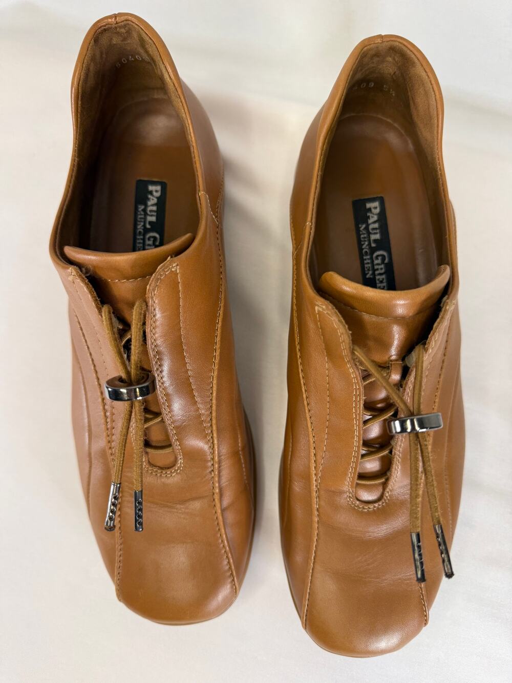 Paul Green Munchen Men’s Brown Leather Lace Up Casual Shoes Size 5.5